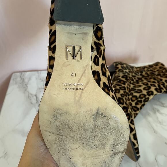 Leopard Tamara Melon Booties 41 - Picture 10 of 13